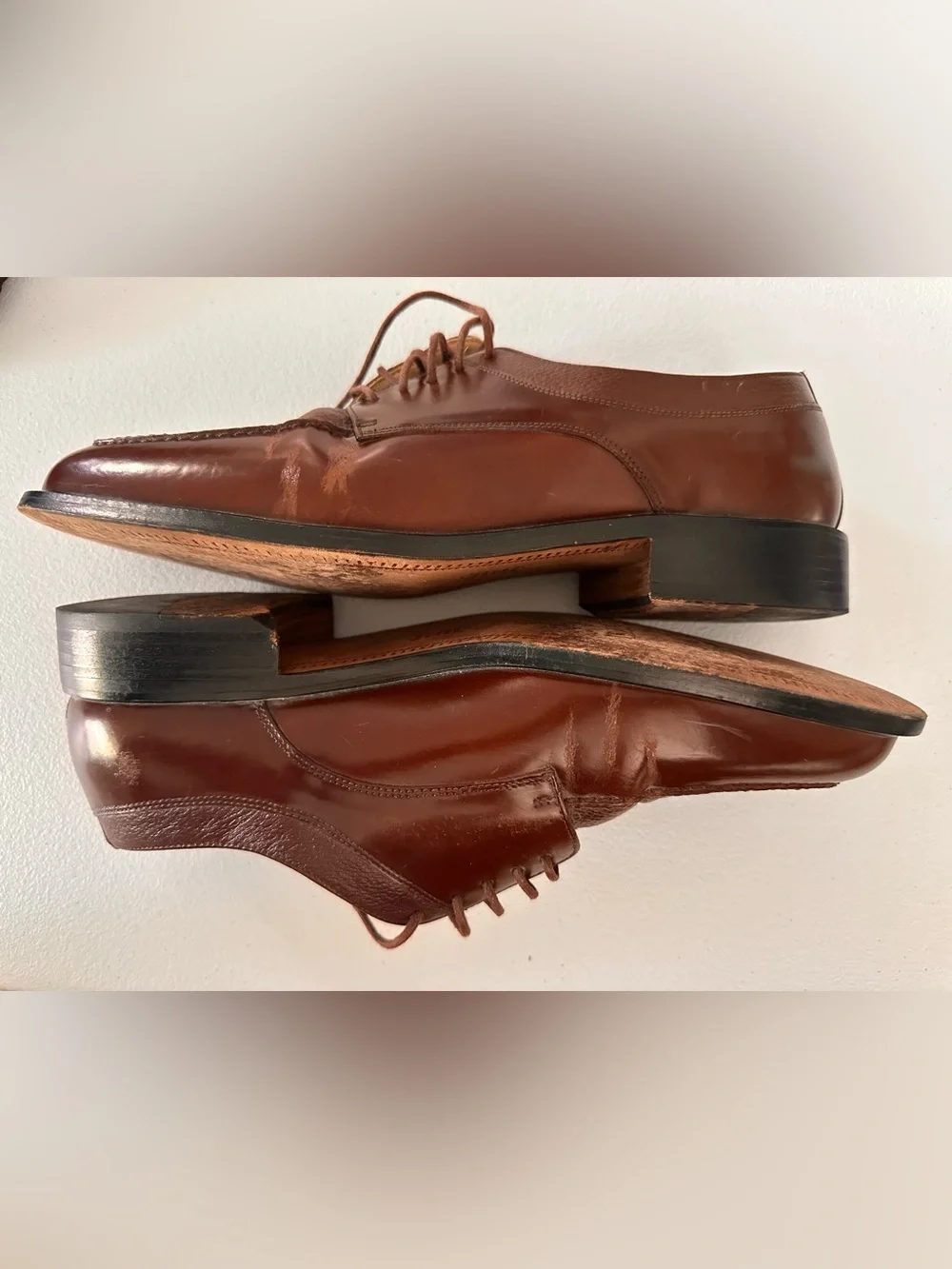 Florsheim Men's Chestnut Brown Leather Derby Shoes
